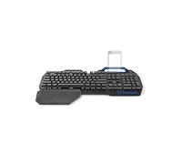 Nedis Clavier de jeu filaire GKBD400BKUS – mécanique, rétroéclairé RVB, QWERTY États-Unis – Noir