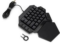 Clavier De Jeu Filaire K50 Rvb À Une Main Clavier De Jeu Usb Filaire 35 Touches Commutateur Bleu À Une Main Clavier Mécanique Rétro-Éclairé À Led Définition De Macro Pour Win 2000/Win Xp/Win Me/Vista