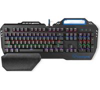 Nedis Wired Gaming Keyboard - USB - Touches mécaniques - RGB - US international - Disposition américaine - Alimentation par USB - Longueur du cordon d'alimentation : 1.70 m - Gaming