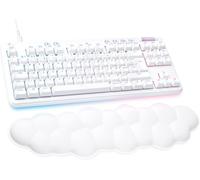 Clavier De Jeu G713 Avec Câble Et Éclairage Rvb Lightsync, Commutateurs Linéaires (Gx Brown) Et Appui De Paume Du Clavier, Compatible Avec Pc Et Mac - Blanc