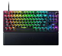 Clavier de Jeu Huntsman V3 Pro TKL Esports : commutateurs optiques analogiques avec déclenchement Rapide et actionnement réglable - Touches multimédia et Cadran - Touches PBT Doubleshot - Plaque