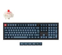 Clavier de jeu Keychron V6 Max (noir/bleu-gris, disposition DE, Gateron Jupiter Red, échangeable à chaud, RGB)