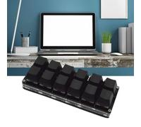 Clavier de jeu mécanique à 12 touches avec interface USB-C et clavier remplaçable à chaud, compatible avec Raspberry Pi, Windows, Linux, Android (Noir)