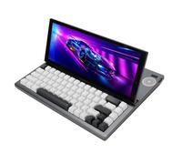 Clavier de Jeu Mécanique avec écran Tactile, Extension D'écran D'ordinateur Portable de 12,3 Pouces Portable avec Clavier de Jeu, 68 Touches GB Backlight Clavier avec écran
