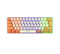 Clavier de jeu mécanique filaire 60 % clavier portable lumineux pour ordinateur, ordinateur portable, bureau, accessoires de jeu, cadeaux pour adolescents, garçons, hommes, femmes (1 pièce)