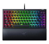 Razer BlackWidow V4 75% - Clavier gaming mécanique remplaçable à chaud (Disposition compacte, Éclairage sous-jacent sur 2 côtés, Molette multifonction et touches multimédias) US-Layout | Noir