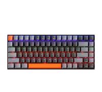 Clavier de Jeu mécanique TKL, 84 Touches, 75 pour Cent, Filaire, échangeable à Chaud, avec rétroéclairage 6 Couleurs, Compatible avec PC et Ordinateur Portable(Red Switch Dark Gray)