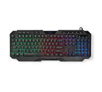 Clavier de jeu - Nedis - GKBD110BKUS - Filaire - Rétroéclairé - QWERTY
