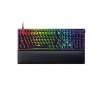 Clavier de jeu optique Razer Huntsman V2 Lumière LED RVB, disposition nordique, filaire, noir, interrupteur rouge linéaire, clavier numérique