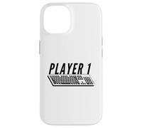 Clavier de Jeu PC Player 1 pour Couples de Joueurs Mignons Coque pour iPhone 14