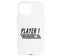 Clavier de Jeu PC Player 1 pour Couples de Joueurs Mignons Coque pour iPhone 15