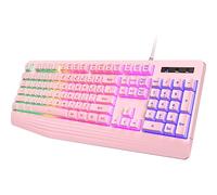 Clavier de jeu rose