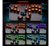 Clavier de jeu sans joystick avec touches remplaçables à chaud, 1 ms pour une latence ultra faible, Dual-Core Cortex-M0+, pour, Steam Deck, pour PS4, Swi (Noir)