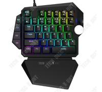 Clavier de jeu - TD® - Câblé - Rétroéclairage RGB - 35 touches - Repose-paume inclus