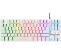 Clavier de jeu Trust GXT 833W THADO blanc coloré QWERTY Qwerty US