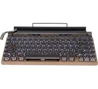 Clavier De Machine À Écrire Rétro, 83 Touches Bluetooth 5.0 À Luminosité Réglable, Clavier Mécanique Filaire Et Sans Fil De Style Machine À Écrire, Connexion Multi-Appareils Classique 2000Ma