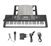 Clavier de piano 61 touches Piano numérique léger et portable avec clavier Graded-Hammer-Compact à 61 touches et 10 voix instrumentales