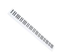 Clavier de Piano 88 Touches Portable, Tableau D’exercices Papier Blanc | Papier Couché Roulé à Main, Rangement Compact, Aide Visuelle pour Débutants, Élèves et Pratique à Domicile