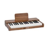 Clavier de Piano Électronique Enfant-VEVOR-37 Touches Piano Électronique en Bois Mini Jouet Musical Éducatif, Couleur Noyer