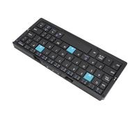 Clavier de Poche, Clavier Pliable en Alliage d'aluminium, Batterie 160 MAh, Pieds en Ciseaux de Commutation à Une Touche, Léger pour pour Téléphone Portable (Gris Noir)