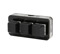 Clavier de programmation Macro, rétroéclairage LED RGB OSU HID USB Mini Clavier à 3 touches Fonction de mémoire multifonction pour Linux pour OS X pour jeux (Noir)