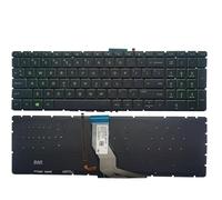 Clavier de rechange compatible avec ordinateurs portables 15-BS 15-BR 15-BW 15T-BR 15Q-BU 15T-BS 15Z-BW 250 G6 255 G6 256 G6 258 G6 TPN-C129 TPN-C130 Vert avec rétro-éclairage