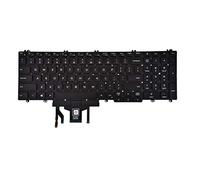 Clavier de rechange pour ordinateur portable Dell Latitude 5500 5501 5510 5511, Precision 3540 3541 3550 3551 Series rétroéclairé avec pointeur US Layout P/N : 0MMH7V NSK-EX0BC PK132FA1B00