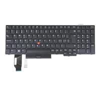 Clavier de rechange pour ordinateur portable Lenovo Thinkpad T15 Gen 1/Gen 2, P15s G1/ G2, 5N20V78166 5N20V78057 5N20V77985 (disposition QWERTZ suisse allemande, sans rétroéclairage)