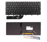 Clavier de rechange rétroéclairé pour ordinateur portable Dell Inspiron 2 en 1 15-7000 7558, 7568, 7347, 7348, Precision 5510, 5520, 5530, 5540 Noir Compatible avec Dell P/N : N7547 VC22N 0VC22N