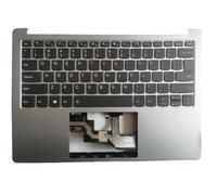 Clavier de remplacement avec coque supérieure repose-paume compatible avec S540-13IML S540-13ARE S540-13API S540-13ITL US Design rétroéclairé Compatible avec ordinateur portable(Silver No touchpad)