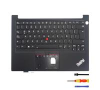 Clavier de remplacement avec couvercle en C (repose-paume) pour Lenovo Thinkpad E14 Gen2/3/4 (pas pour E14 Gen1) Latinoamérica Español/Amérique latine Espagnol Disposition espagnole