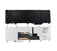 Clavier de Remplacement avec pointeur et rétroéclairé Compatible pour Dell Latitude E5520 E5520m E5530 E6520 E6530 E6540 Precision M4600 M4700 M6600 M6700 Laptop US Layout