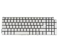 Clavier de remplacement pour ordinateur portable Dell Vostro 3500 3501 5501 5502 5590 7500 7590 0KJ08G KJ08G rétroéclairé (BE Belgian AZERTY Belge, Argent)