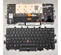 Clavier de remplacement pour ordinateur portable Lenovo ThinkPad X1 Yoga 1ère génération 20FQ 20FR 2016 Cadre noir 000PA054 00PA042 NSK-Z80BW SN20H34910 SN20H34951