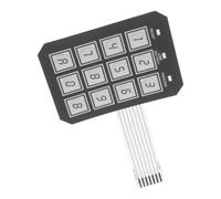 Clavier de Saisie du Code pour Coffre-fort, 12 Boutons | Installation Encastrée, Métal et Plastique Argentés, Style Moderne Discret, pour Armoire D’outillage et Maintenance