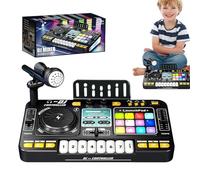 Clavier DJ Électronique pour - Piano Numérique avec Effets Sonores | Mélangeur Table Portable pour Jouer Apprendre Musique, Lumières Colorées USB, Idéal Cadeau Filles Garçons Maison Studio