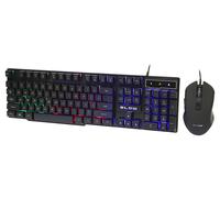 Clavier dompteur 104 touches USB filaire PC de jeu Qwerty souris filaire LED RGB