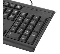 Clavier d'ordinateur, Clavier Filaire Ergonomique Durable à 104 Touches, pour Ordinateur de Bureau