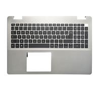 Clavier d'ordinateur Portable Compatible avec Dell Inspiron 5593 07G0RN 7G0RN Disposition française Housse de Couvercle supérieure avec Coussin de Paume Pas de rétro - éclairage