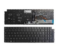 Clavier d'ordinateur Portable Compatible avec Dell Vostro 15 3511 3510 3520 3525 Latitude 3520 3530 Disposition française Noir Rétro - éclairage