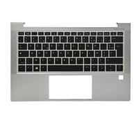 Clavier d'ordinateur Portable Compatible avec HP EliteBook 835 G7 830 G7 830 G8 Disposition française Housse de Couvercle supérieure avec Coussin de Paume Rétro - éclairage