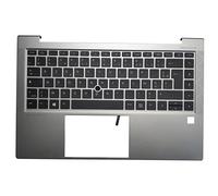 Clavier d'ordinateur Portable Compatible avec HP ELITEBOOK 840 G8 745 G7 745 G8 840 G7 M36311-041 6070B1847702 Disposition française Housse Coussin de Repose Paume Couvercle Coque Rétro - éclairé