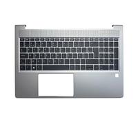 Clavier d'ordinateur Portable Compatible avec HP ProBook HP ProBook 450 G8 455 G8 Belgique français Housse de Couvercle supérieure avec Coussin de Paume sans rétroéclairage