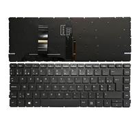 Clavier d'ordinateur Portable Compatible avec pour HP EliteBook 640 G9 640 G10 645 G9 645 G10 Disposition Belgique français Rétro - éclairage