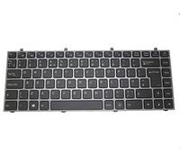 Clavier d'Ordinateur Portable pour Clevo W230sd W230ss W230st United Kingdom UK Cadre Gris et avec rétro-éclairé