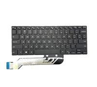 Clavier d'ordinateur portable pour DELL pour Inspiron 5368 5378 7375 7460 5568 7560 7569 7572 5370 7370 7373 7573 0M9DMK M9DMK PK131Q12B01 NSK-EB0BC 01 anglais américain avec rétro-éclairage nouveau