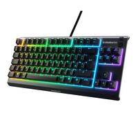 SteelSeries Apex 3 TKL RVB Clavier gaming - Facteur de forme esports compact sans pavé numérique - Illumination RVB à 8 zones - Agencement Anglais QWERTY