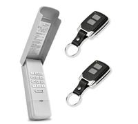 Clavier d'ouverture de porte de garage avec 2 télécommandes porte-clés pour Liftmaster Chamberlain Craftsman 877MAX 893LM 893Max 971LM 371LM, fonctionne avec bouton d'apprentissage jaune, violet