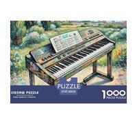 Clavier électronique 1000 Piece Jigsaw Puzzle for Adults Challenging Game Stress Relief Puzzle Exercise The Memory of The Brain for The Whole for Women, Gifts for Men 38x26cm/1000p