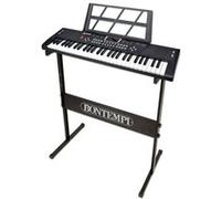 Bontempi – Clavier piano numérique HarmonyLegs, 54 touches, repose-clavier, touches lumineuses